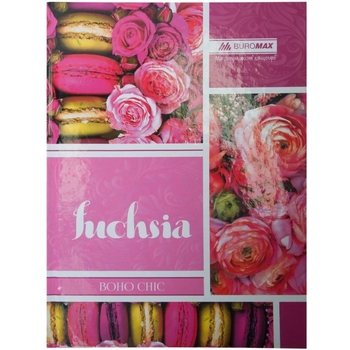 Книга канцелярская Buromax Boho Chic 96 листов в линию А4 розовая (BM.2401-110) - Pampik
