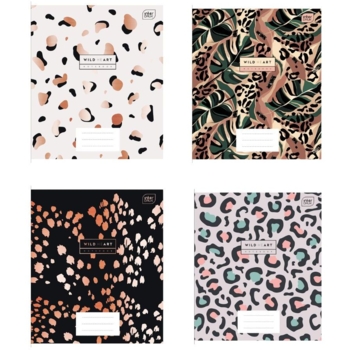 Набор тетрадей ученических Interdruk Premium Terrazzo 2 А5 в линию, 48 листов, 4 шт. (354532-4) - Pampik