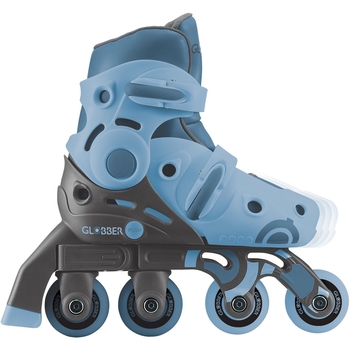 Роликові ковзани Globber Learning Skates 2 в 1, р.26-29, сіро-синій (780-200) - Pampik - 4