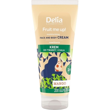 Крем для обличчя та тіла Delia Cosmetics Fruit Me Up! з ароматом манго 200 мл - Pampik
