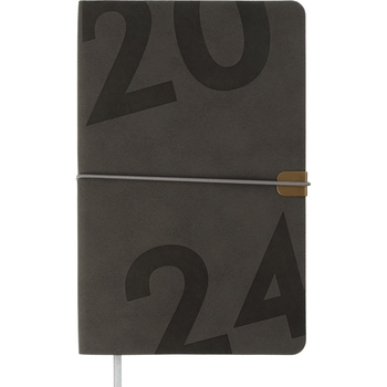 Еженедельник датирован Buromax Best 2024 A5 серый (BM.2704-09) - Pampik