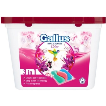 Капсула для прання Gallus 3в1 Color, 30 прань, 30 шт. - Pampik