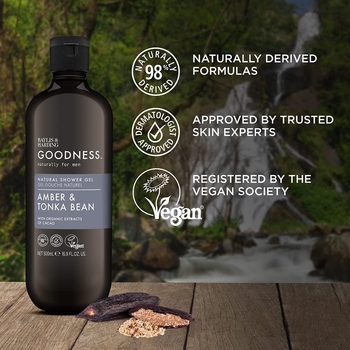 Гель для душа Baylis & Harding Goodness Amber & Tonka Bean 500 мл - Pampik - 3