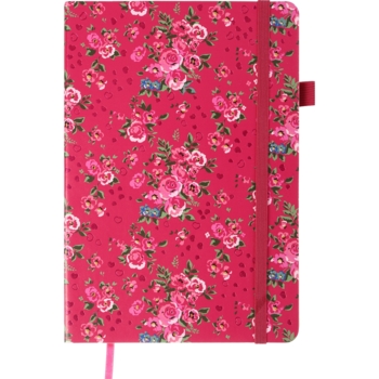 Блокнот деловой Buromax Cherie А5 96 л. в точку обложка искусственная кожа малиновый (BM.295305-29) - Pampik