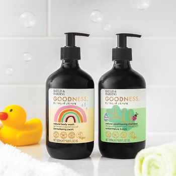 Детский гель для душа Baylis & Harding Goodness Kids Strawberry Swirl 500 мл - Pampik - 5