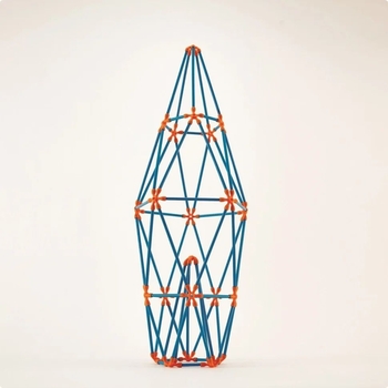 Конструктор Hape Flexistix Башни бамбуковые 132 детали (E5566) - Pampik - 2