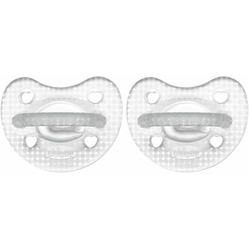 Пустышка Chicco PhysioForma Crystal силикон 2-6 месяцев 2 шт. (73088.31) - Pampik - 5