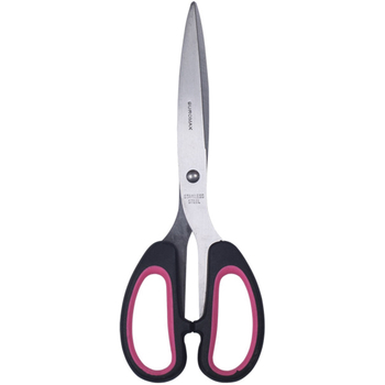Ножицi офiснi Buromax Jobmax чорні з рожевими вставками 207 мм (BM.4533-10) - Pampik