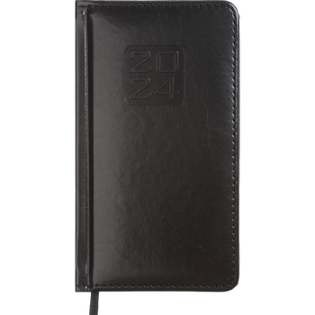 Еженедельник датирован Buromax Bravo 2024 153х85 мм черный (BM.2893-01) - Pampik