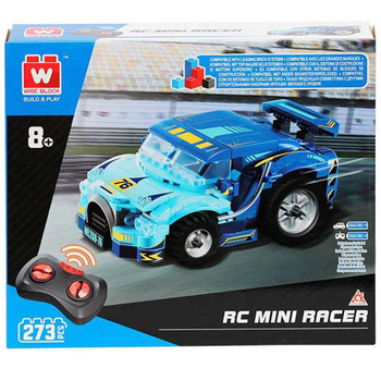 Машинка-конструктор на дистанційному керуванні Wise Block Гоночне авто міні 269 деталей (EU389101) - Pampik