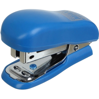 Степлер Buromax Мини пластиковый №24/6, 26/6, 10 листов синий (BM.4216-02) - Pampik