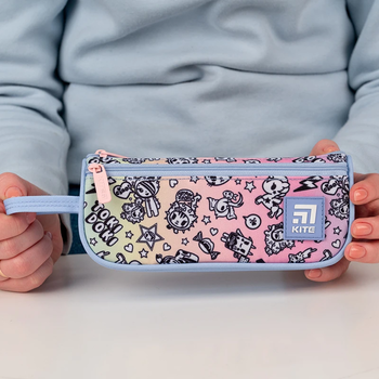 Пенал мягкий Kite 7х20х4 см голубой (TK24-643) - Pampik - 3