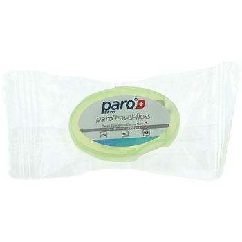 Дорожня зубна нитка Paro Swiss Travel Floss вощена з м'ятою 5 м салатова - Pampik