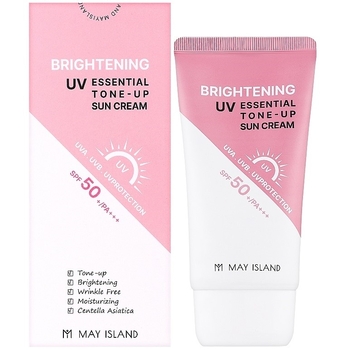 Выравнивающий крем солнцезащитный May Island Brightening Uv Essential Tone Up Spf50+/Pa+++ 70 мл - Pampik