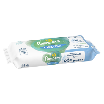 Дитячі вологі серветки Pampers Harmonie Aqua, 48 шт. - Pampik - 3