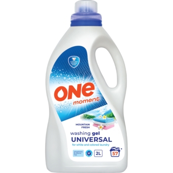 Гель для стирки универсальный One Moment Mountain Fresh Universal, 2 л - Pampik