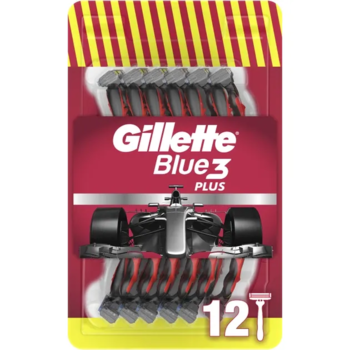 Одноразові станки для гоління Gillette Blue3 Plus Nitro, 12 шт. - Pampik