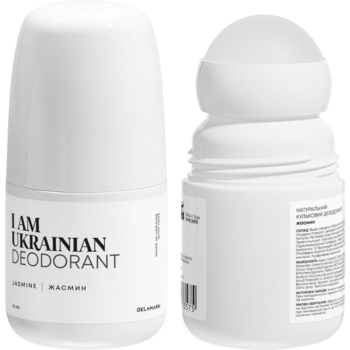 Натуральний кульковий дезодорант DeLaMark I am Ukraine Жасмин, 70 мл - Pampik