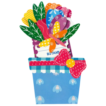 Набір для творчості Зірка Квіткова листівка своїми руками. Тюльпани - Pampik - 8