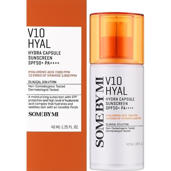Сонцезахисний крем Some By Mi V10 Hyal Hydra Capsule Sunscreen SPF50+ 40 мл - Pampik - 2