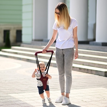 Вожжи Lorelli Step by Step бордовый - Pampik - 3