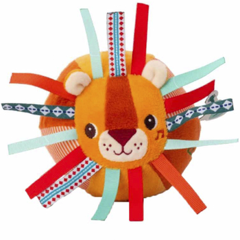 М'яч із брязкальцем Lilliputiens Лев Джек (83476) - Pampik