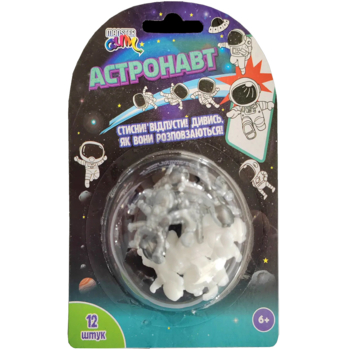Іграшка-антистрес Monster Gum Розповзунчики Астронавт 12 шт. (CH5053/02205) - Pampik
