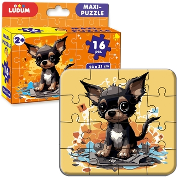 Набор настольных игр Ludum 2 в 1 Котик 3+ Собачка макси-пазлы (ME5032-08) - Pampik - 2