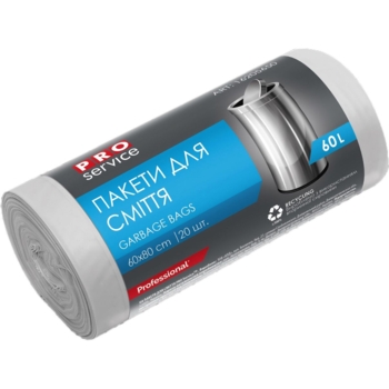 Пакети для сміття PRO service Professional 60х80 см 20 шт. по 60 л - Pampik