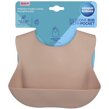 Слинявчик силіконовий Canpol Babies з кишенькою (51/030_bei) - Pampik - 3