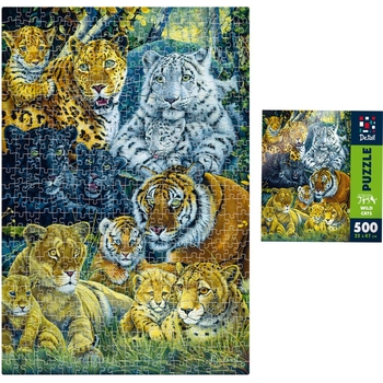 Пазли De.tail Дикі кішки, 500 елементів (DT500-14) - Pampik - 3