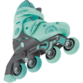 Роликовые коньки Globber Learning Skates 2 в 1, р.30-33, мятно-зеленый (783-206) - Pampik - 11