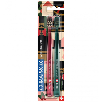 Набір зубних щіток Curaprox Christmas Edition 2023 Ultra Soft 2 шт. - Pampik