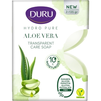 Косметическое мыло Duru Hydro Pure с Алоэ Вера, 270 г (2 шт. х 135 г) - Pampik