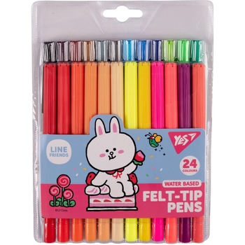 Фломастеры Yes Line Friends, 24 шт. (650556) - Pampik