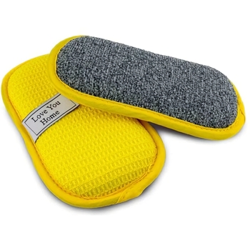 Губка LoveYouHome скрабирующая для посуды и уборки 17х10 см (LYH9005) - Pampik - 2