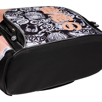 Рюкзак школьный Yes S-100 Anime полукаркасный, черный с персиковым (559579) - Pampik - 8