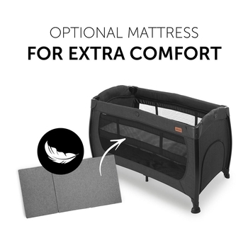 Детский манеж Hauck Play N Relax Melange Black - Pampik - 5