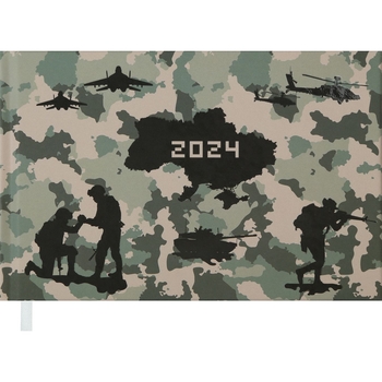 Еженедельник датирован Buromax Heroes 2024 A6 зеленый (BM.2801-36) - Pampik