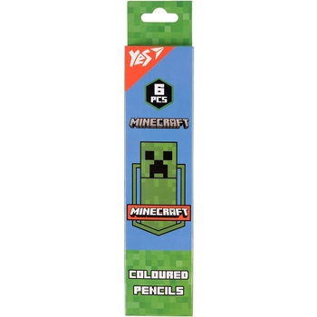 Цветные карандаши Yes Minecraft. Creeper 6 шт. (290724) - Pampik