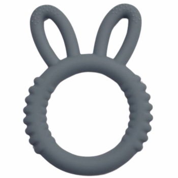 Прорезыватель для зубов Lindo Ушки серый (DK 06ж) - Pampik