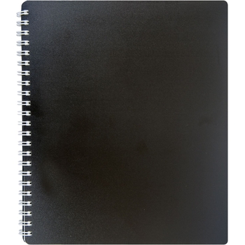 Тетрадь Buromax Classic на пружине B5, 80 листов черная (BM.2419-001) - Pampik