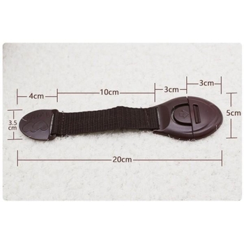 Замок універсальний 3М тканинний коричневий - Pampik - 3