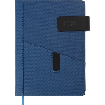 Ежедневник датированный Buromax Galaxy 2024 A5 синий (BM.2123-02) - Pampik