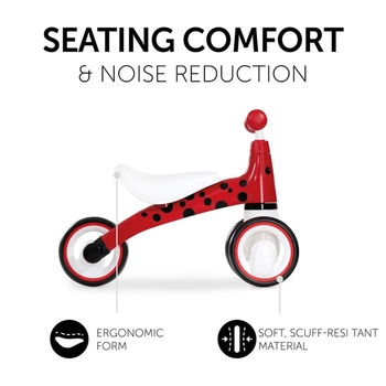 Біговел дитячий Hauck 1st Ride Three Ladybug red (80301-5) - Pampik - 5