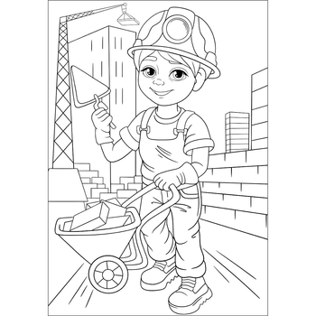 Розмальовка 1 Вересня Професії 12 сторінок (743055) - Pampik - 3