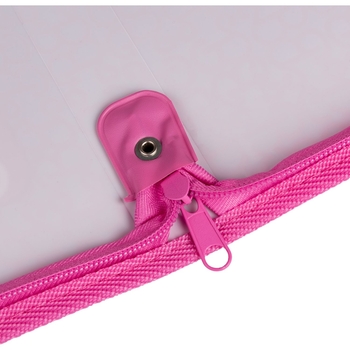 Папка-портфель Yes Barbie FC на блискавці, з тканинними ручками, рожева (492240) - Pampik - 3