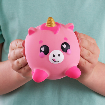 Игрушка-антистресс Smooshzees Luvzees Единорог Цаппи коллекционная розовая (8225) - Pampik - 7