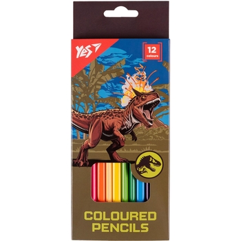 Карандаши цветные Yes Jurassic World, 12 шт. (290722) - Pampik
