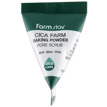 Скраб для лица FarmStay Cica Farm Baking Powder Pore Scrub с центеллой и кислотами 7 мл - Pampik